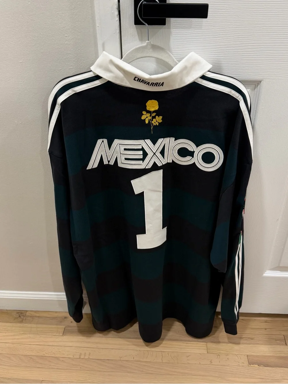 Adidas x Willy Chavarria Long Sleeve Rugby Shirt Men Size L